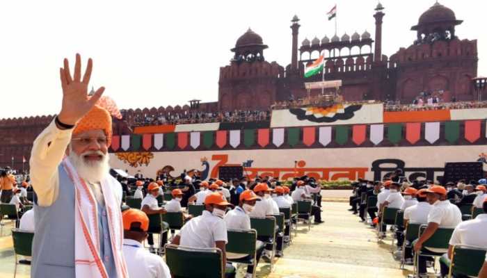 PM Narendra Modi during Independence Day speech 2021