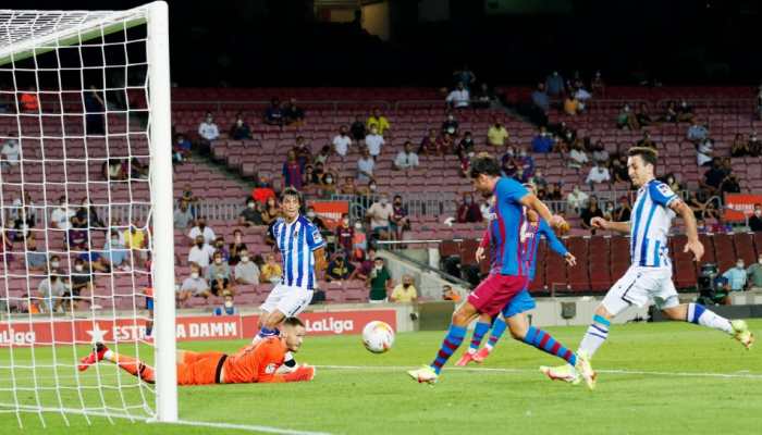 La Liga: Barcelona sink Real Sociedad in first game without Lionel Messi