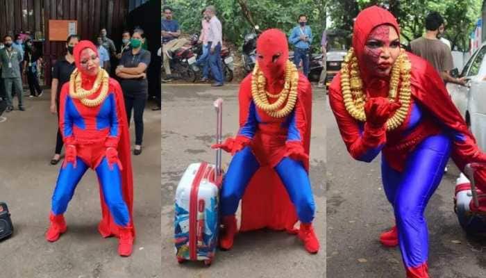 Rakhi Sawant turns into desi spider woman, demands entry into Bigg Boss OTT house- Watch!