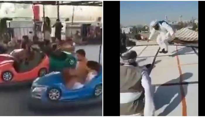 Taliban militants have fun at Kabul Amusement Park, netizens call videos &#039;surreal&#039; - Watch