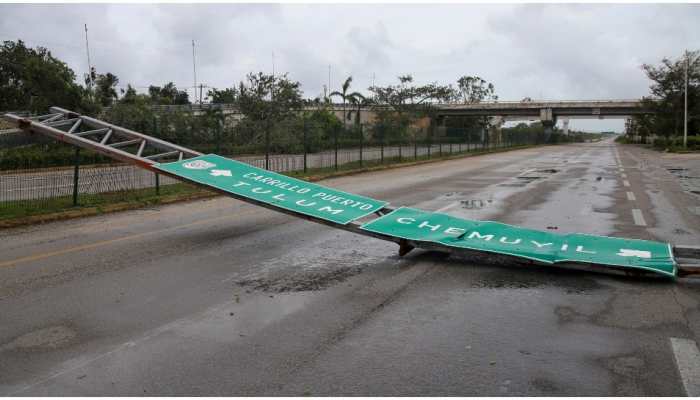 Tropical Storm Grace enters Gulf of Mexico, lashes Mexico's Caribbean coast 