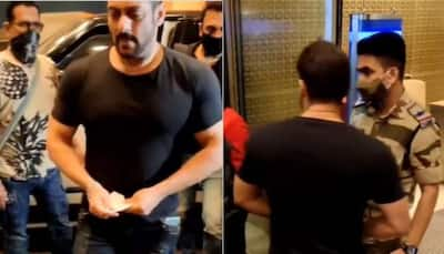 Salman Khan stopped at Mumbai airport by CISF officer, internet in awe of man in uniform! - Watch