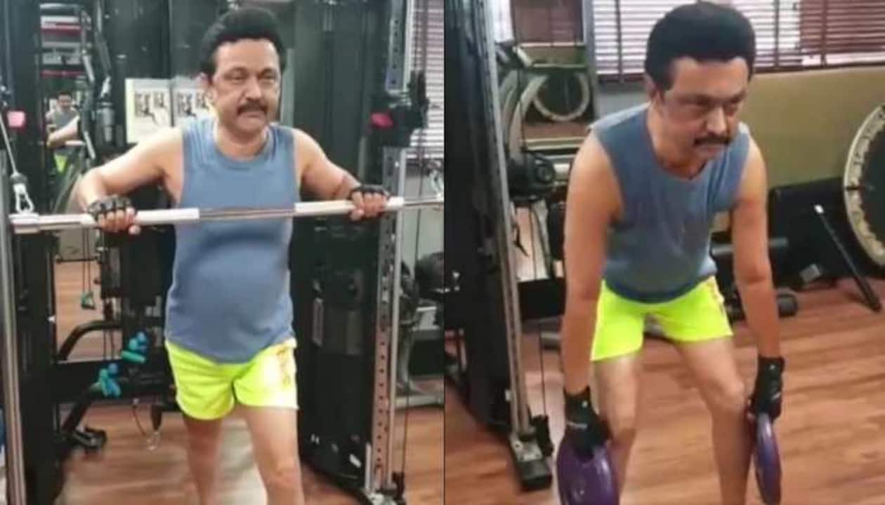 Tamil Nadu CM MK Stalin hits the gym at 68, viral video gives fitness goals  to netizens - Watch | India News | Zee News