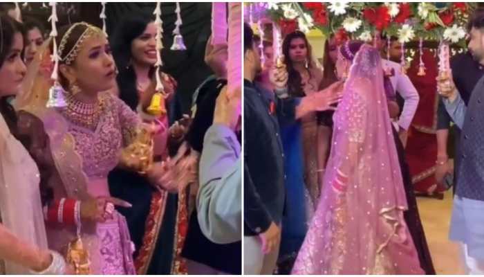 Bride refuses to enter wedding venue until her entry song plays, check out viral video