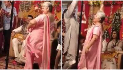 Groom's mother sets stage on fire with her Bhangra, video goes viral
