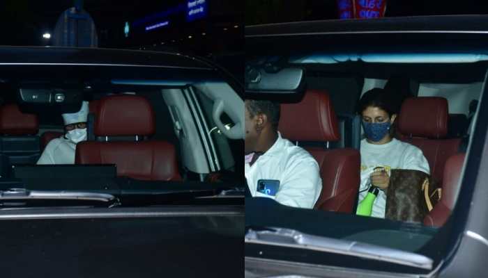 Amitabh Bachchan, daughter Shweta Bachchan visit Lilavati hospital late night - In Pics