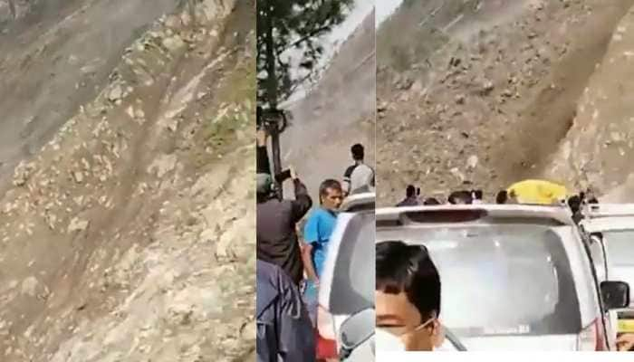 Uttarakhand: People run for their lives as major landslide takes place- WATCH