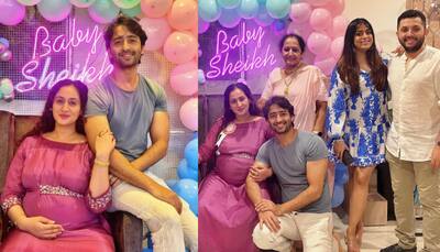 Shaheer Sheikh is all smiles at wife Ruchikaa Kapoor’s baby shower - Check pics