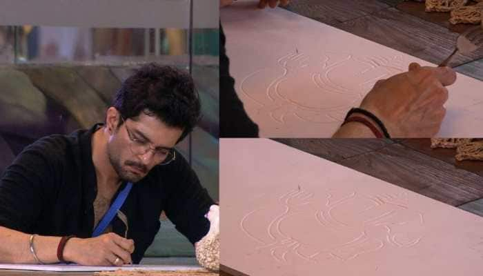 Raqesh Bapat makes Lord Ganesha motif with a fork inside Bigg Boss OTT house, see first pics!