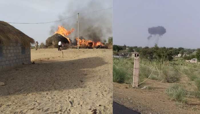 IAF&#039;s MiG-21 aircraft crashes in Rajathan&#039;s Barmer, pilot ejects safely