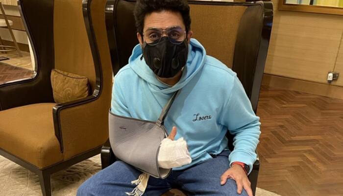 Abhishek Bachchan says Amitabh Bachchan's ‘Mard ko dard nahin hota’ dialogue as he returns to work post injury