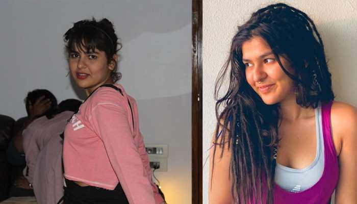 Taarak Mehta's Sonu aka Nidhi Bhanushali's THIS viral pic shows a couple kissing behind her!