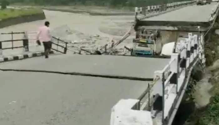 Uttarakhand: Bridge collapses over Jakhan river in Dehradun due to incessant rains