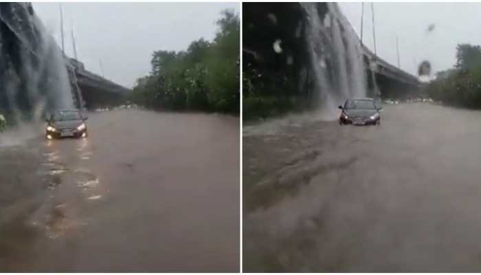 Is that Niagara falls? Twitter users ask after video of water flowing over Delhi over-bridge surfaces