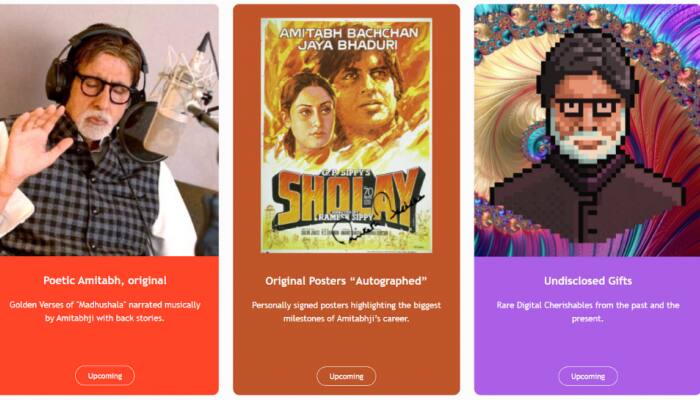 Amitabh Bachchan to roll out his NFT collection: Sholay movie poster, Madhushala poem will be up for sale