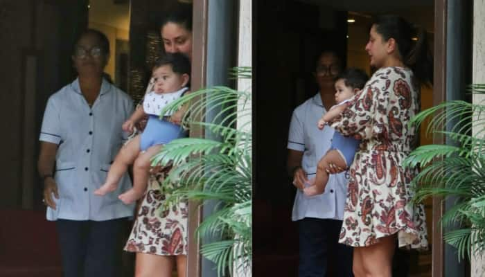 Kareena Kapoor plants a sweet kiss on baby Jeh’s forehead, check their heart-melting photos!