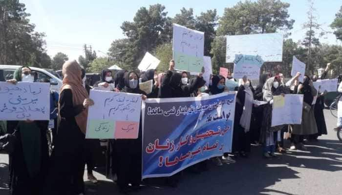 We want the world to hear us, our rights to be saved: Afghanistan women hold protest in Herat