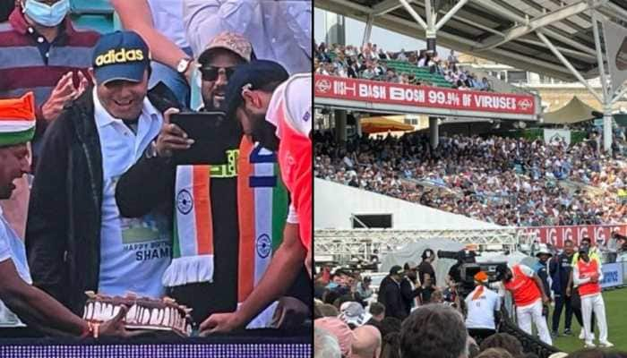 India vs England 4th Test: Mohammed Shami celebrates birthday at Oval, cuts cake brought by fans – see pic