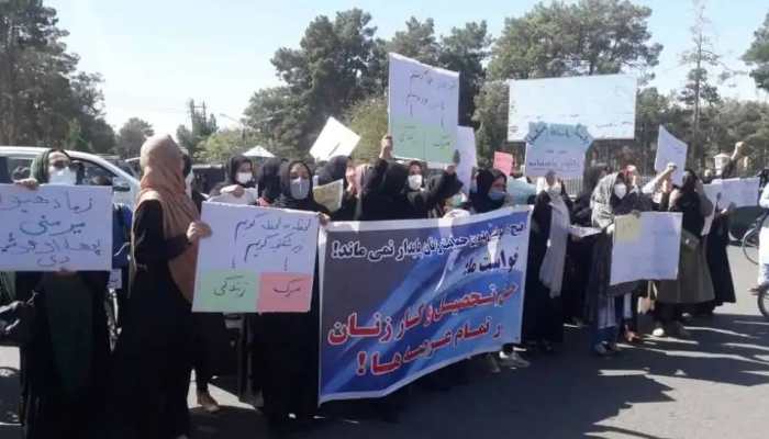 Taliban fires shots in air bringing Afghan women&#039;s protest in Kabul to abrupt end