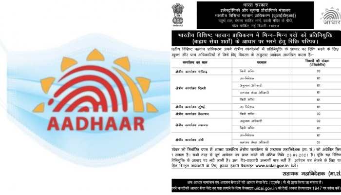 UIDAI Recruitment 2021: Apply for Private Secretary, Deputy Director posts at uidai.gov.in