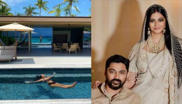 Rhea Kapoor-Karan Boolani drop poolside pics from scenic honeymoon in Maldives!