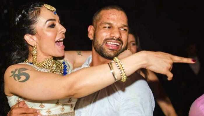 India opener Shikhar Dhawan with his ex-wife Ayesha Mukherjee. (Source: Twitter)