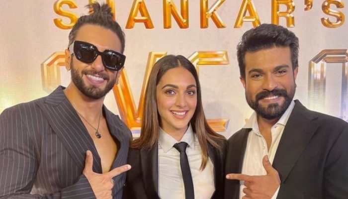 Ranveer Singh joins Chiranjeevi, Ram Charan and Kiara Advani at the launch of S Shankar's next big film!