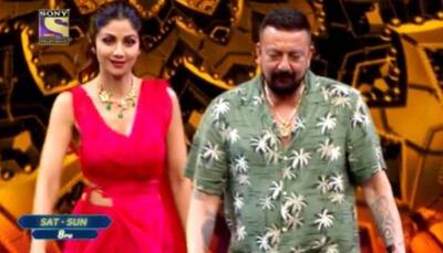 Shilpa Shetty perfectly imitates Sanjay Dutt's signature walk on Super Dancer 4! - Watch