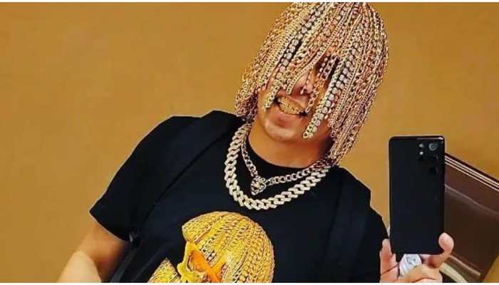 Bizarre! Mexican rapper gets golden chains implanted to his scalp, gets internet buzzing