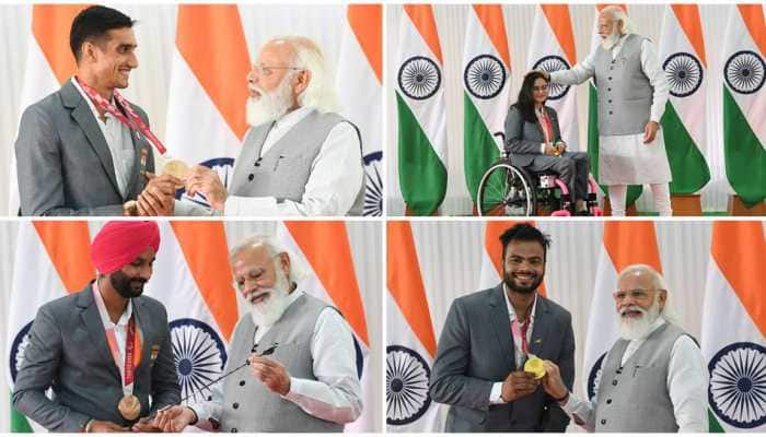 PM Narendra Modi interacts with Paralympic stars, says &#039;You all are ambassadors of the country&#039;