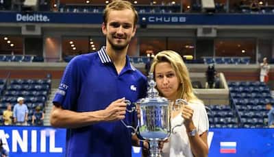 Daniil Medvedev presents US Open trophy to wife Daria on third anniversary, Watch viral video