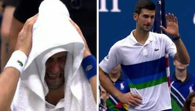 Novak Djokovic cries, breaks racquet during US Open final defeat to Daniil Medvedev – WATCH