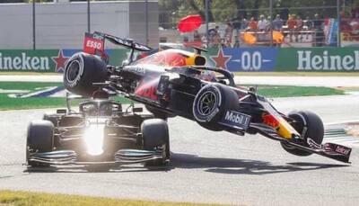 Lewis Hamilton and Max Verstappen collide at Italian Grand Prix, video of crash goes viral - WATCH