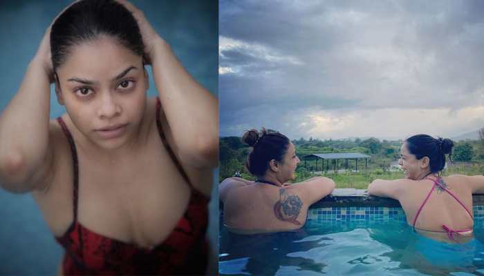 Kapil Sharma Show actress Sumona Chakravarti&#039;s pool pics in a bikini go viral!