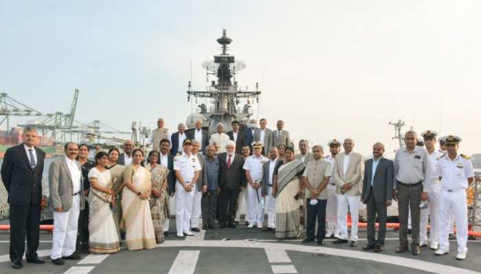 Madras High Court Judges’ Day out: 29 judges get guided tour of Destroyer INS Rana