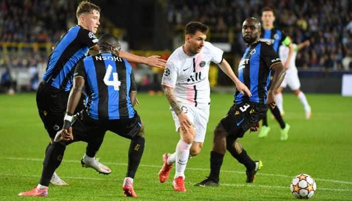 Lionel Messi’s Champions League debut with PSG against Club Brugge ends in draw