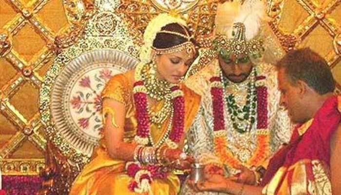 Abhishek Bachchan-Aishwarya Rai&#039;s &#039;photoshopped&#039; wedding photo hits internet, actor&#039;s reply is epic!