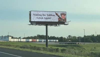 Making the Taliban great again: Billboards showing Joe Biden as a militant come up in US