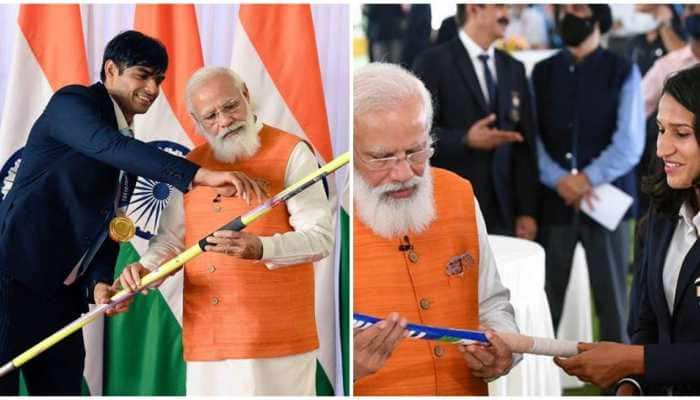 From Neeraj Chopra&#039;s javelin to Rani Rampal&#039;s hockey stick, gifts to PM Narendra Modi by Olympians, Paralympians value over Rs 10 crore