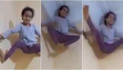 5-year-old climbs wall like a spider, baffled netizens call her 'Spidergirl' - Watch