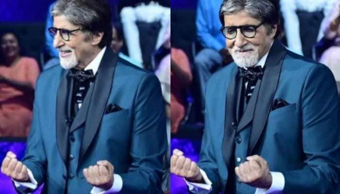 Amitabh Bachchan recreates iconic &#039;Jumma Chumma&#039; step on KBC set, Ranveer Singh reacts!