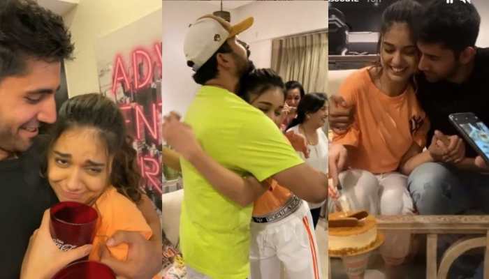 Bigg Boss OTT winner Divya Agarwal celebrates with boyfriend Varun Sood, Rannvijay Singha - Watch