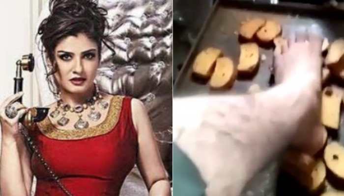 Raveena Tandon reacts to shocking video of bakery workers resting feet on rusks before packaging them!