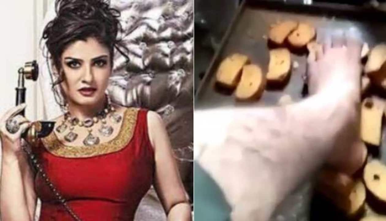 Raveena English Picture Xxx Video - Raveena Tandon reacts to shocking video of bakery workers resting feet on  rusks before packaging them! | People News | Zee News