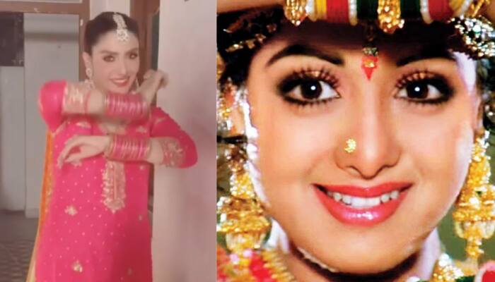 Pakistani actress Ayeza Khan recreates Sridevi’s song &#039;Mere Haathon Mein’ from Chandini