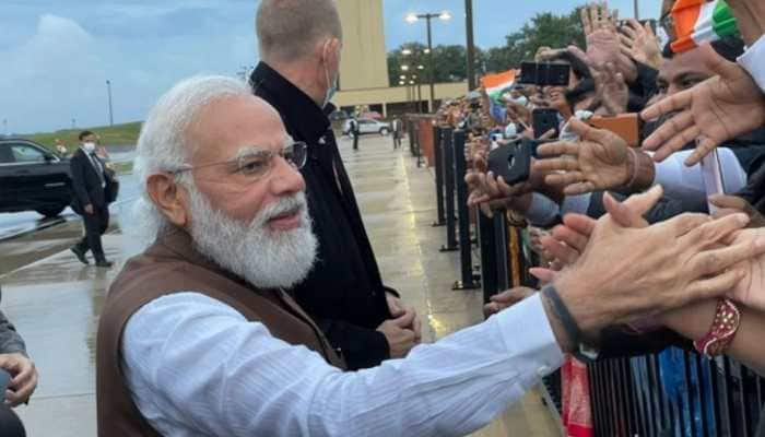 PM Narendra Modi reaches US, to meet Vice-President Kamala Harris today |  India News | Zee News