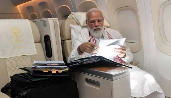 PM Narendra Modi means business: Work mode on during his flight to US, all set for Quad summit