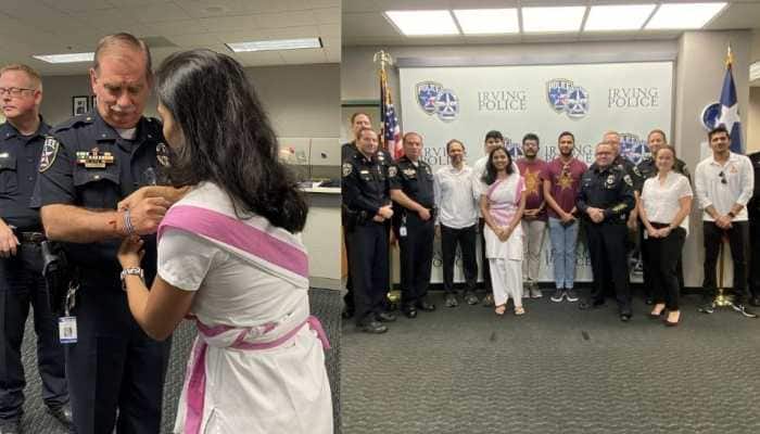 Irving Police Department celebrates Raksha Bandhan with Hindu Swayamsevak Sangh USA- See Pics 