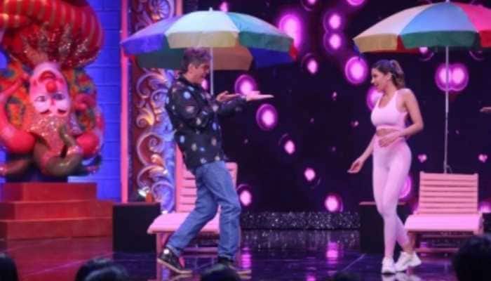 Nikki Tamboli says she&#039;s a fan of Chunky Panday as she shakes a leg with him!