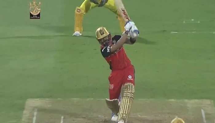 Virat Kohli&#039;s ‘no-look six’ off Shardul Thakur lands out of Sharjah Stadium during CSK vs RCB IPL 2021 clash, video goes viral - WATCH